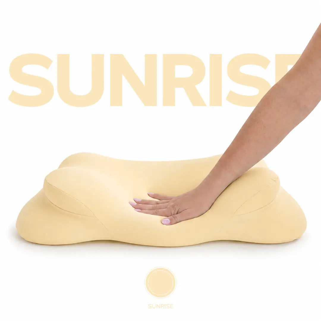 Mellow Sleep Cloudalign Pillow with Complimentary Cooling Pillowcase - Ergonomic Cervical Memory Foam Design with Dual-Height for Optimal Comfort in Side, Back, and Stomach Sleepers