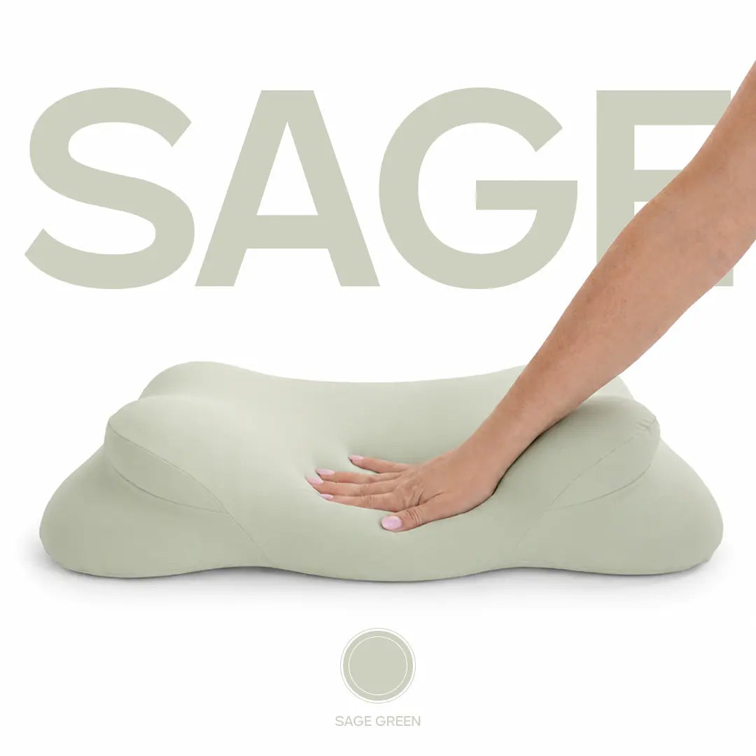 Mellow Sleep Cloudalign Pillow with Complimentary Cooling Pillowcase - Ergonomic Cervical Memory Foam Design with Dual-Height for Optimal Comfort in Side, Back, and Stomach Sleepers