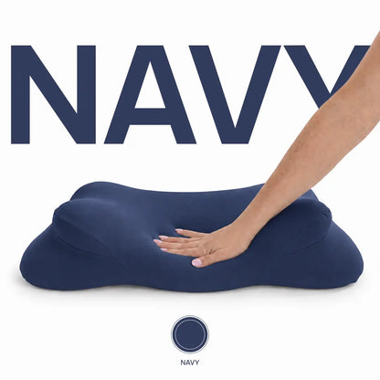 Mellow Sleep Cloudalign Pillow with Complimentary Cooling Pillowcase - Ergonomic Cervical Memory Foam Design with Dual-Height for Optimal Comfort in Side, Back, and Stomach Sleepers